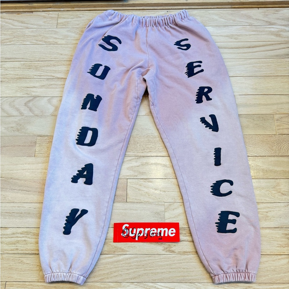 Kanye West x CPFM Sunday Service Sweatpants Oxblood Large